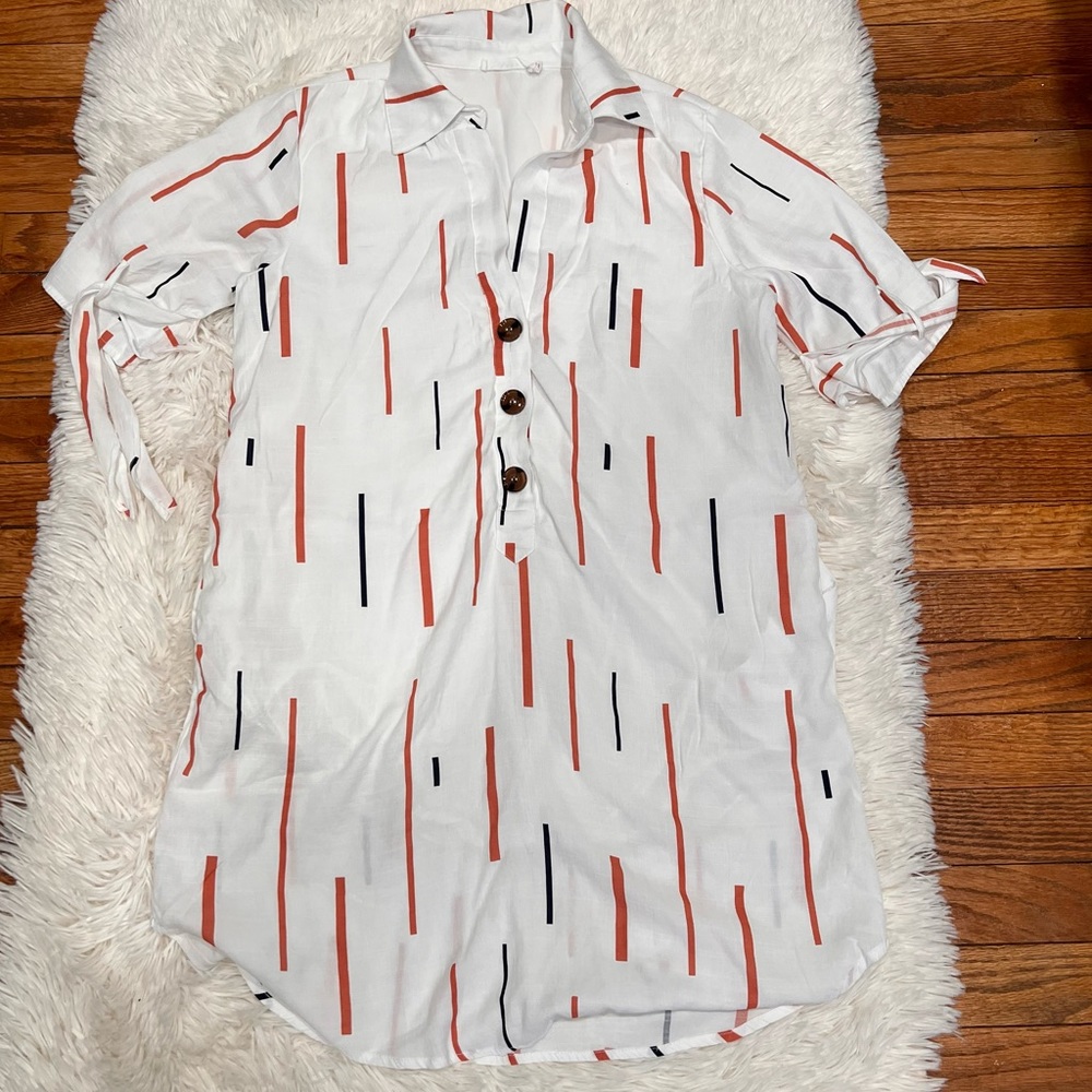 Lush tie sleeve shirt dress size S - Picture 6 of 12
